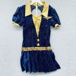 Stewardess Dance Halloween Costume Girls Size 10/12 Jazz Dress Up